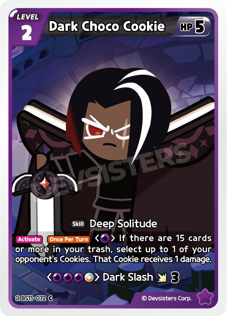 Image for Dark Choco Cookie (BS11-072) [The Dark Enchantress War] - CookieRun: Braverse TCG