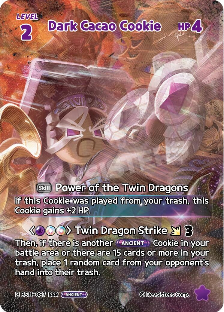 Image for Dark Cacao Cookie (SSR) (BS11-087) [The Dark Enchantress War] - CookieRun: Braverse TCG
