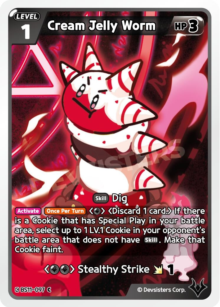 Image for Cream Jelly Worm (BS11-097) [The Dark Enchantress War] - CookieRun: Braverse TCG