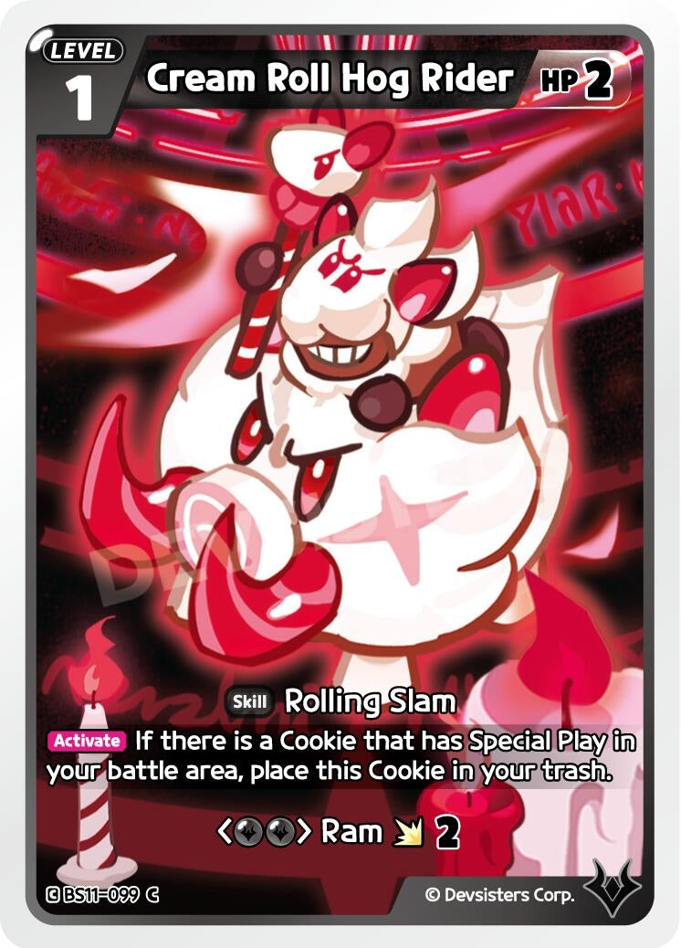 Image for Cream Roll Hog Rider (BS11-099) [The Dark Enchantress War] - CookieRun: Braverse TCG