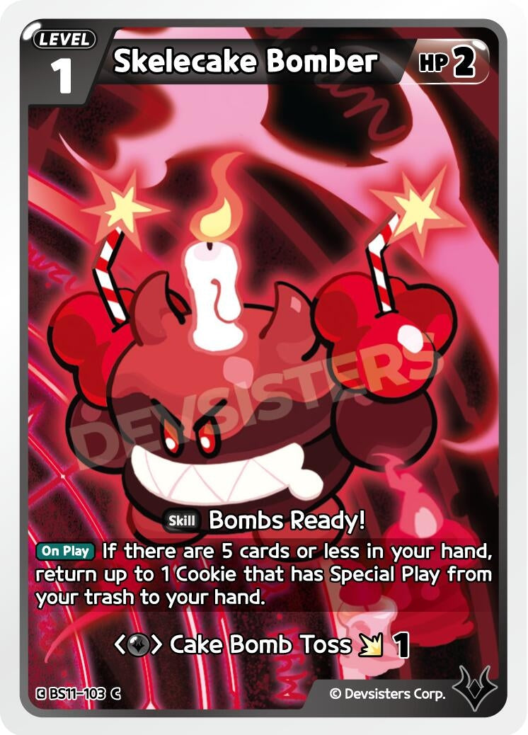 Image for Skelecake Bomber (BS11-103) [The Dark Enchantress War] - CookieRun: Braverse TCG