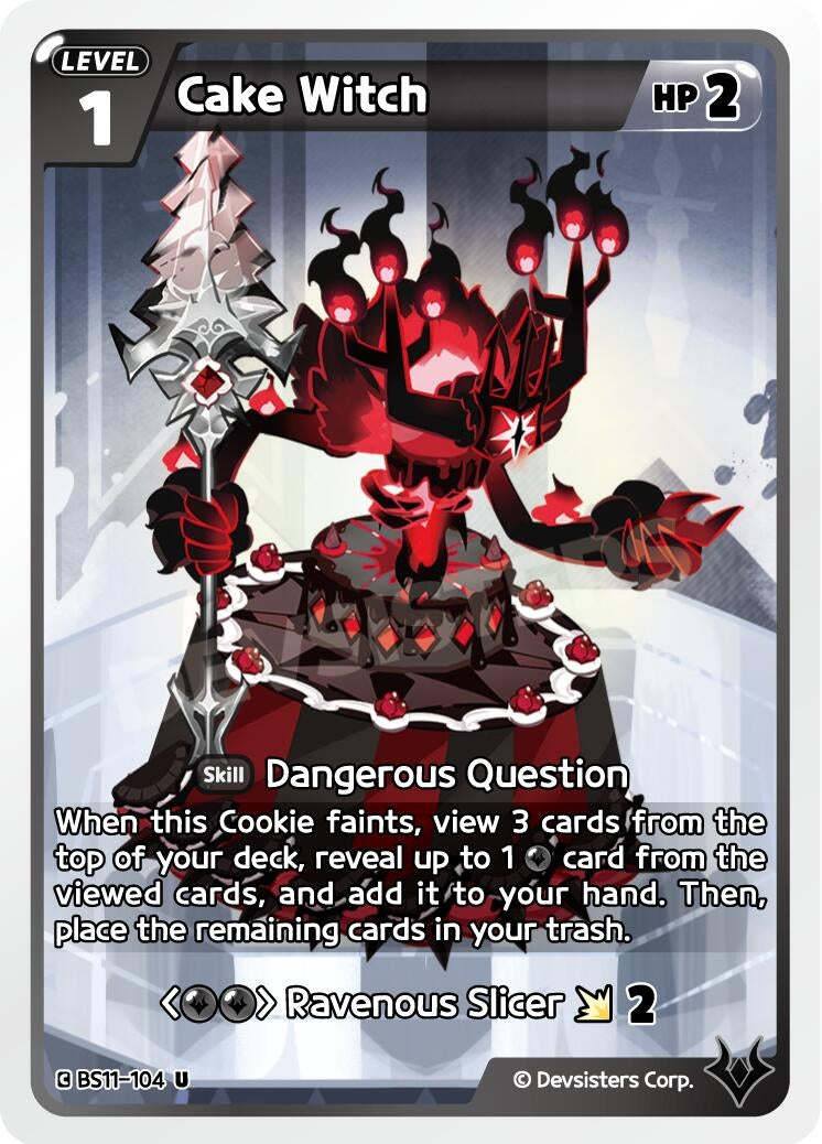 Image for Cake Witch (BS11-104) [The Dark Enchantress War] - CookieRun: Braverse TCG