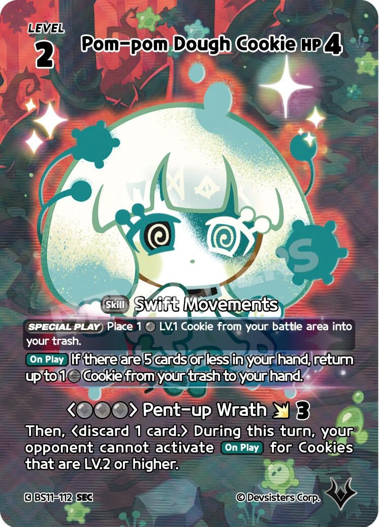 Image for Pom-pom Dough Cookie (SEC) (BS11-112) [The Dark Enchantress War] - CookieRun: Braverse TCG