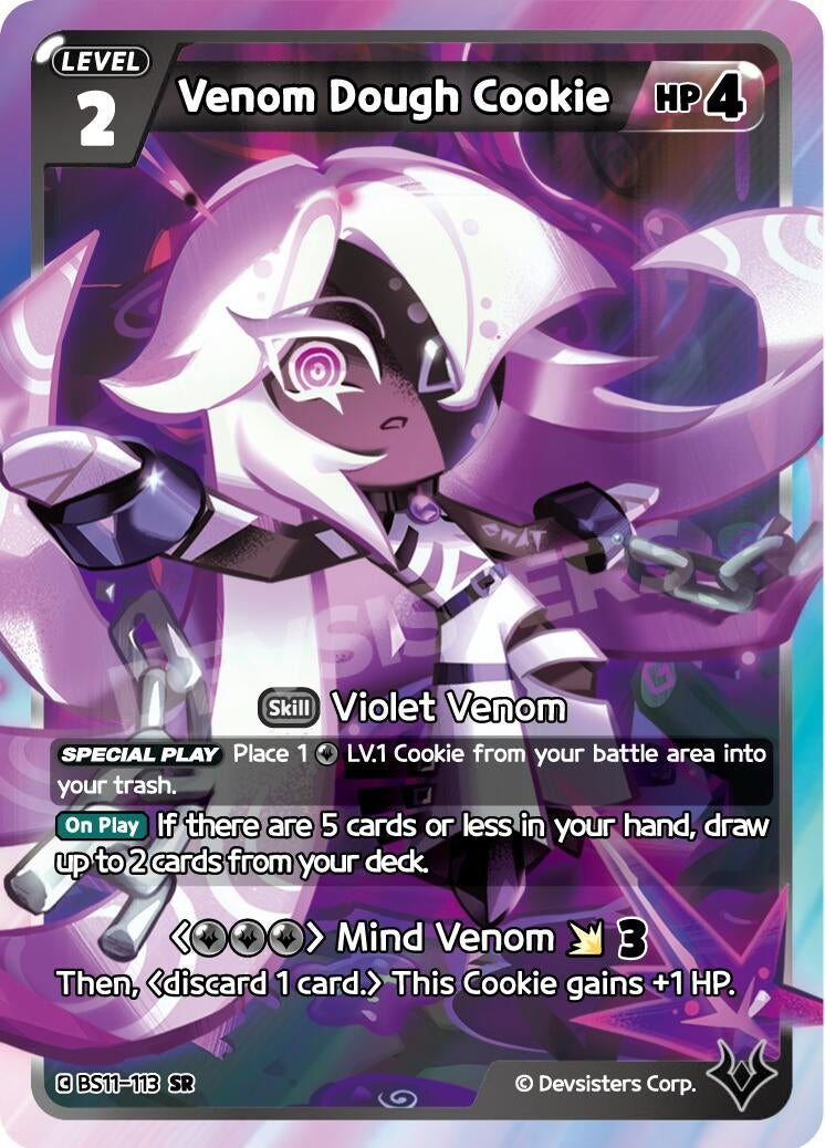 Image for Venom Dough Cookie (BS11-113) [The Dark Enchantress War] - CookieRun: Braverse TCG