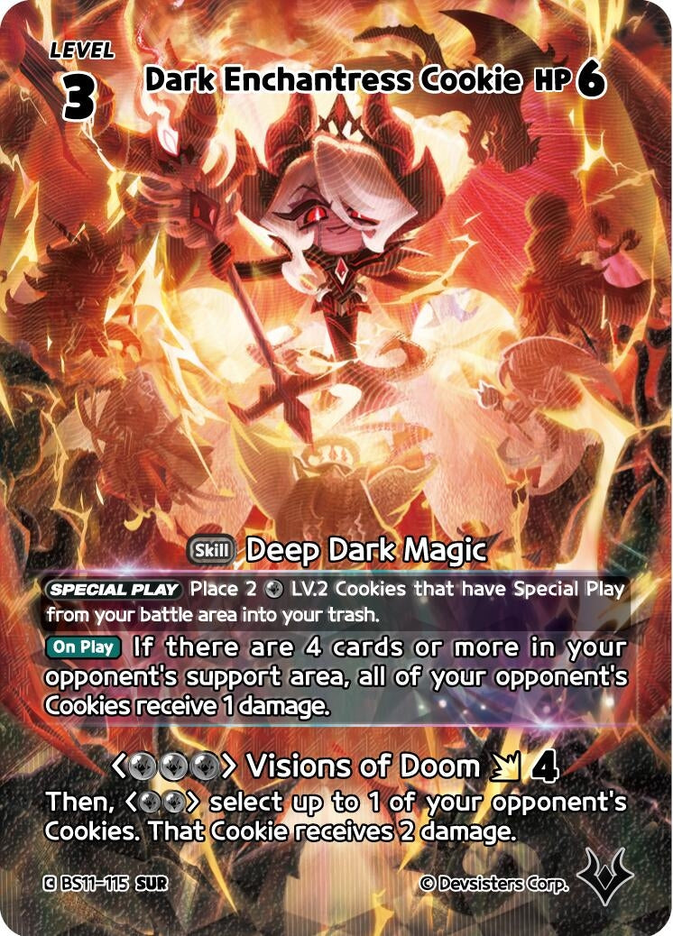Image for Dark Enchantress Cookie (115) (SUR) (BS11-115) [The Dark Enchantress War] - CookieRun: Braverse TCG