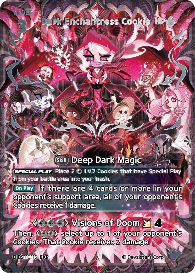Image for Dark Enchantress Cookie (115) (EXR) (BS11-115) [The Dark Enchantress War] - CookieRun: Braverse TCG