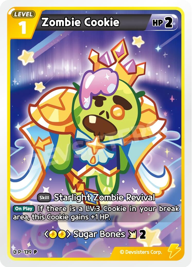 Image for Zombie Cookie (P-139) [Promotion Cards] - CookieRun: Braverse TCG