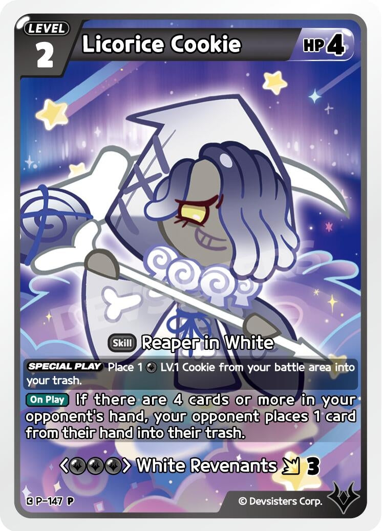 Image for Licorice Cookie (P-147) [Promotion Cards] - CookieRun: Braverse TCG