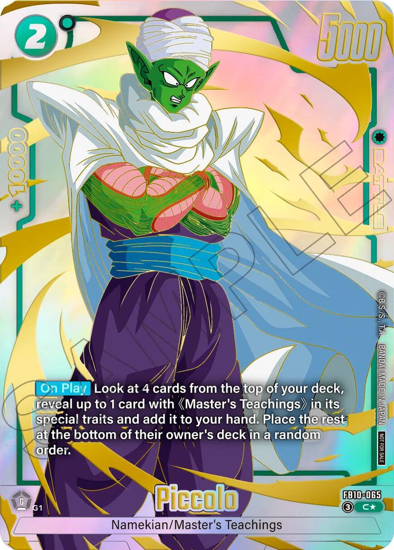 Piccolo (FB10-065) (Limited Pack 26-27 WAVE2) [Fusion World Tournament Cards]