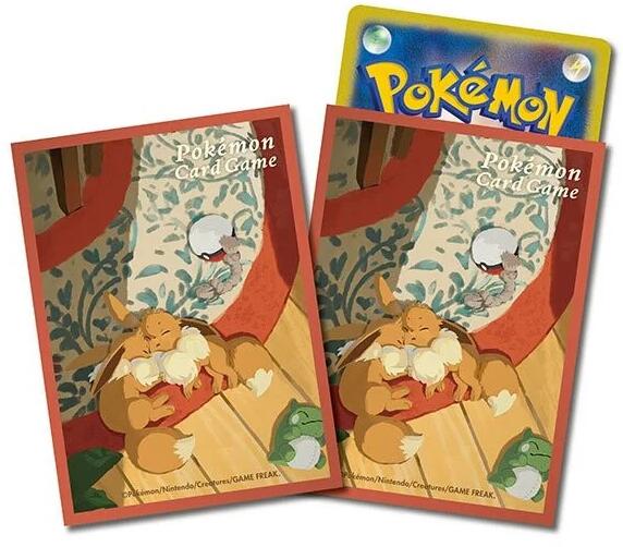 Card Sleeves - Eevee Goodnight (64-Pack) (Pokemon Center Japan)