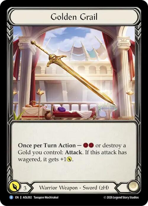 Golden Grail [AOL002] (Armory Deck: Olympia, Prized Fighter)  Rainbow Foil