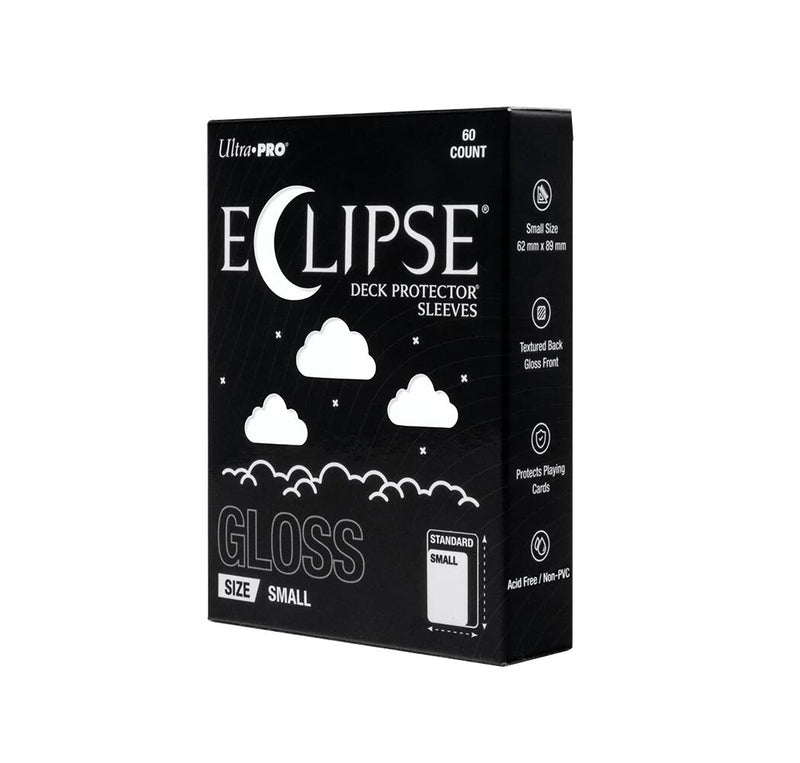 Ultra PRO: Small 60ct Sleeves - Eclipse Gloss (Arctic White) (Modern Logo)