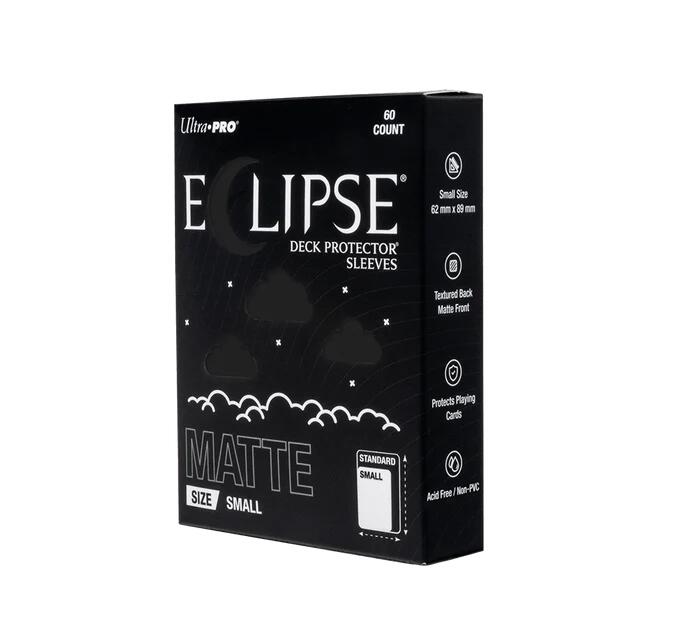 Ultra PRO: Small 60ct Sleeves - Eclipse Matte (Jet Black) (Modern Logo)