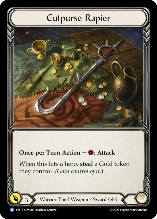 Cutpurse Rapier [SPW002] (Smash Palace: Chorus of Steel)  Rainbow Foil