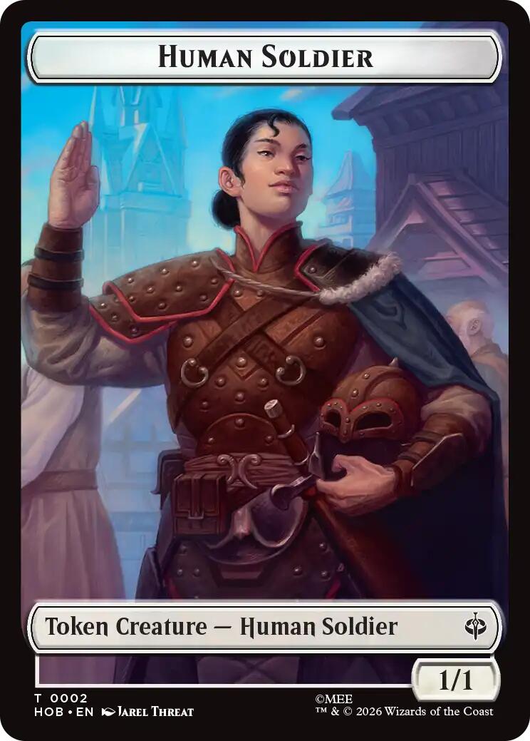 Human Soldier // Goblin Army (0004) Double-Sided Token [The Hobbit Tokens]