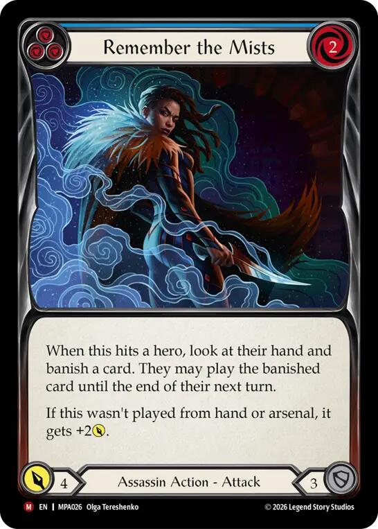 Remember the Mists (Blue) [MPA026] (Mastery Pack Assassin)  Rainbow Foil