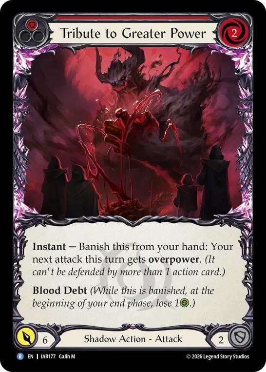 Tribute to Greater Power (Red) [IAR177] (Usurp the Shadow Throne)  Rainbow Foil
