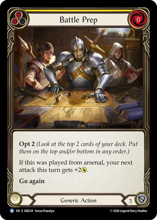 Battle Prep (Yellow) [IAR234] (Usurp the Shadow Throne)