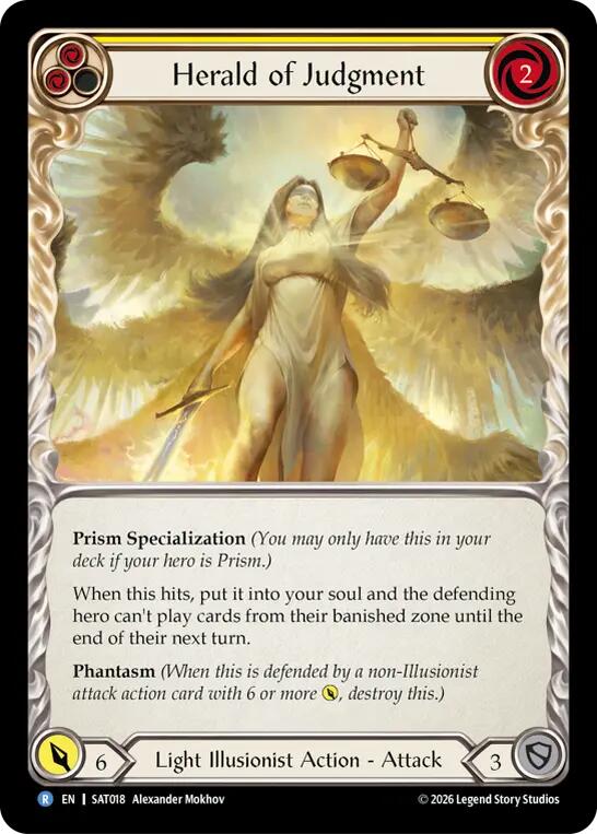 Herald of Judgment (Yellow) [SAT018] (Silver Age: Usurp the Shadow Throne)