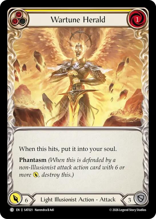 Wartune Herald (Yellow) [SAT021] (Silver Age: Usurp the Shadow Throne)