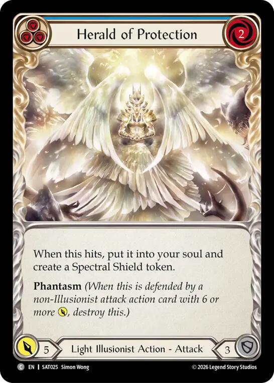 Herald of Protection (Blue) [SAT025] (Silver Age: Usurp the Shadow Throne)