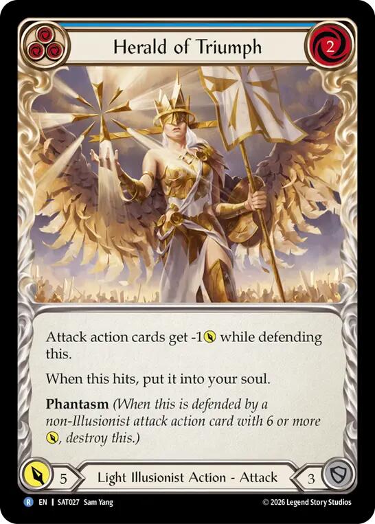 Herald of Triumph (Blue) [SAT027] (Silver Age: Usurp the Shadow Throne)
