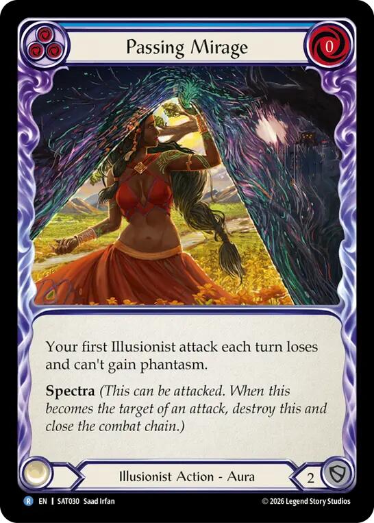 Passing Mirage (Blue) [SAT030] (Silver Age: Usurp the Shadow Throne)