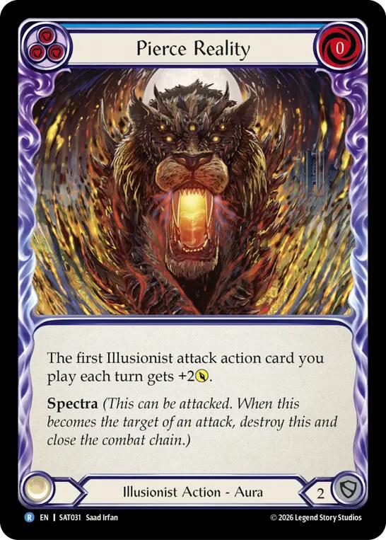 Pierce Reality (Blue) [SAT031] (Silver Age: Usurp the Shadow Throne)
