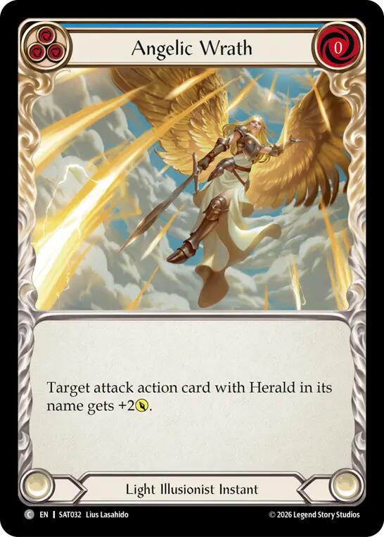 Angelic Wrath (Blue) [SAT032] (Silver Age: Usurp the Shadow Throne)