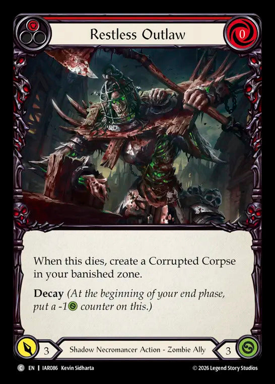 Restless Outlaw (Red) [IAR086] (Usurp the Shadow Throne)
