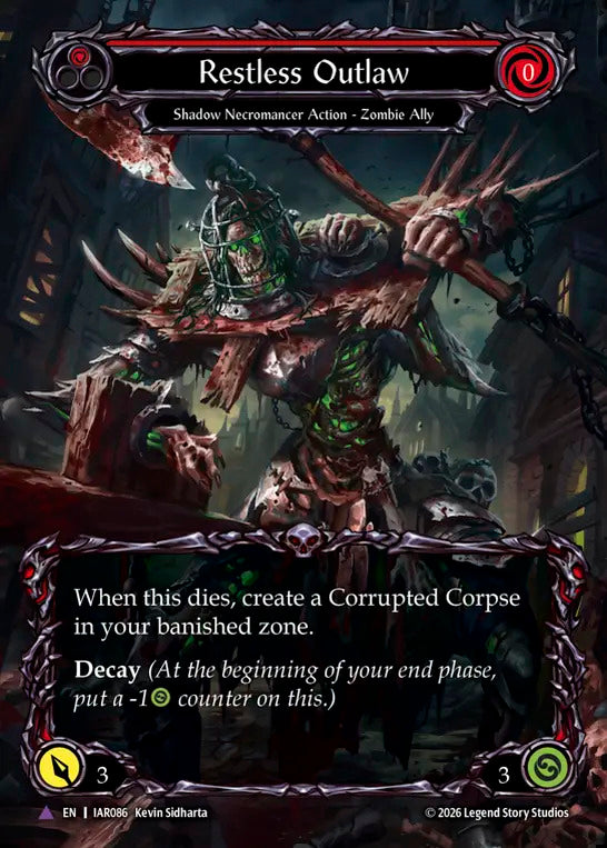 Restless Outlaw (Red) (Marvel) [IAR086] (Usurp the Shadow Throne)  Cold Foil
