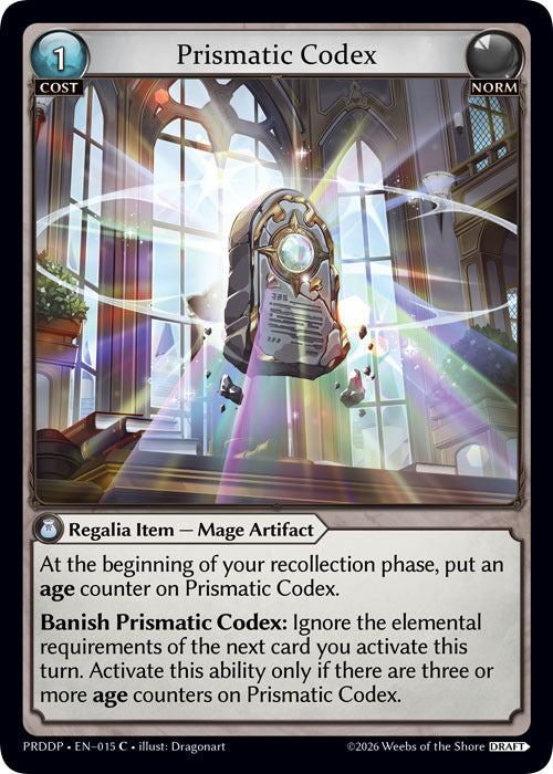 Prismatic Codex (15) [.asphodel/paradise Draft Pack]