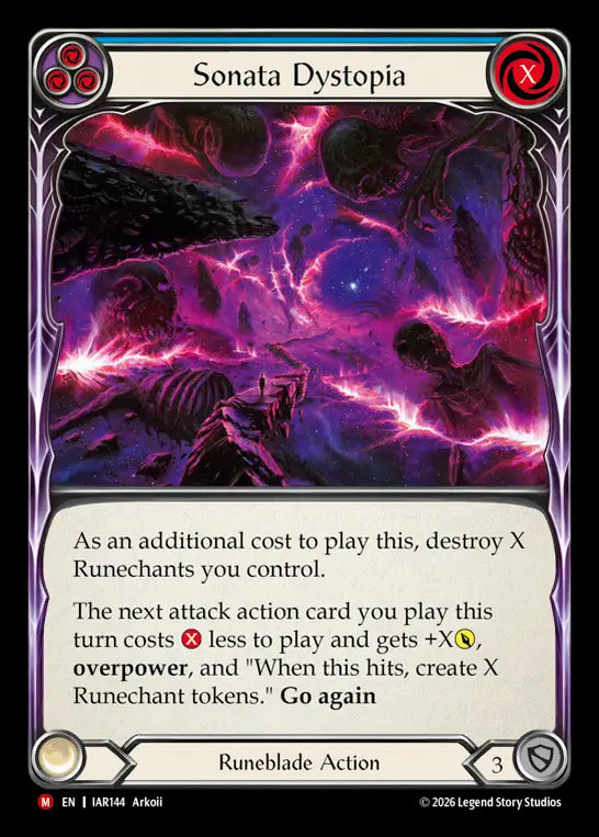 Sonata Dystopia (Blue) [IAR144] (Usurp the Shadow Throne)  Rainbow Foil
