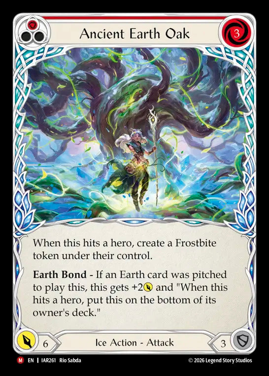 Ancient Earth Oak (Red) [IAR261] (Usurp the Shadow Throne)  Rainbow Foil
