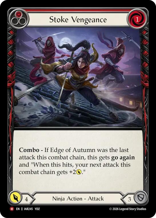 Stoke Vengeance [IAR245] (Usurp the Shadow Throne)  Rainbow Foil