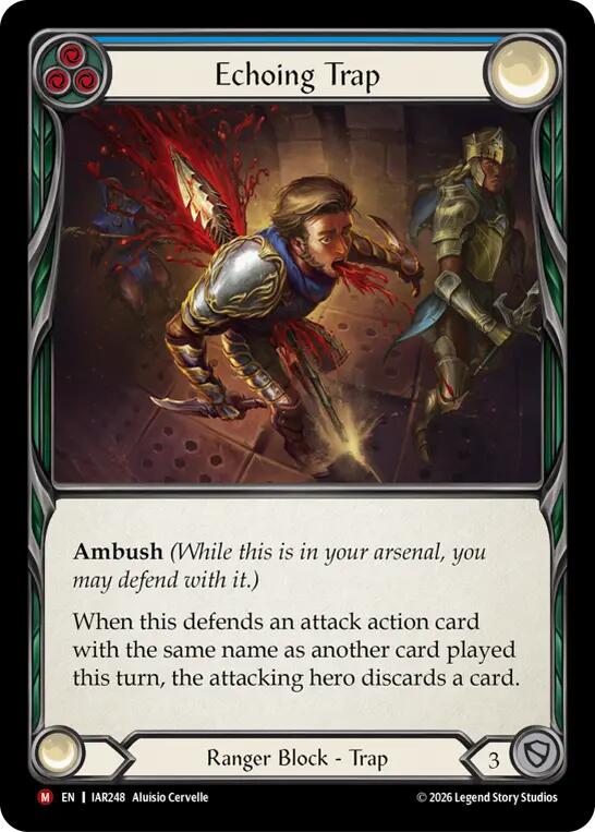 Echoing Trap [IAR248] (Usurp the Shadow Throne)  Rainbow Foil