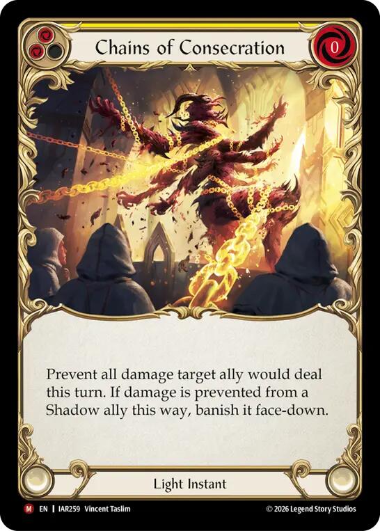 Chains of Consecration [IAR259] (Usurp the Shadow Throne)  Rainbow Foil