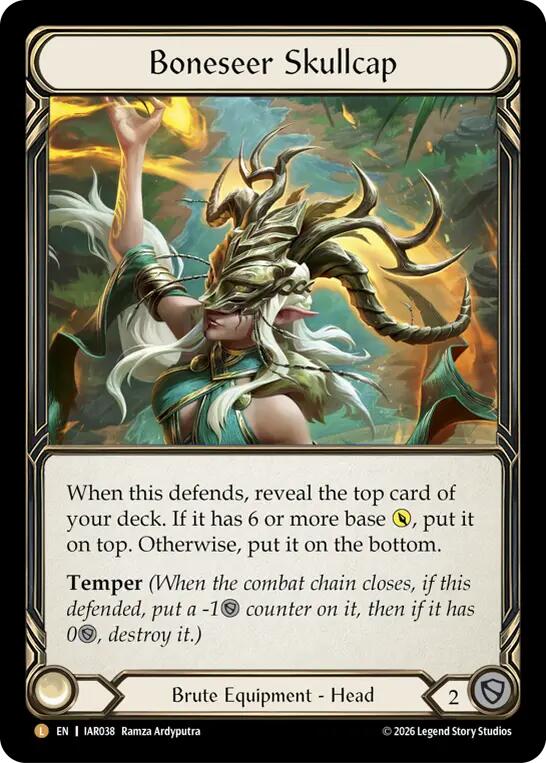 Boneseer Skullcap [IAR038] (Usurp the Shadow Throne)  Rainbow Foil