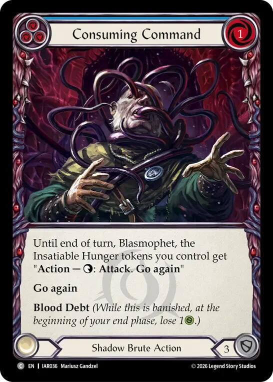 Consuming Command [IAR036] (Usurp the Shadow Throne)  Rainbow Foil