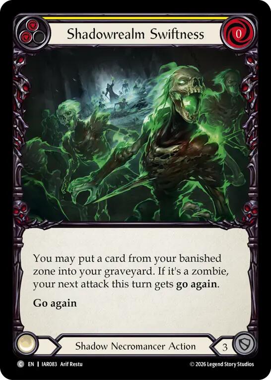 Shadowrealm Swiftness [IAR083] (Usurp the Shadow Throne)  Rainbow Foil