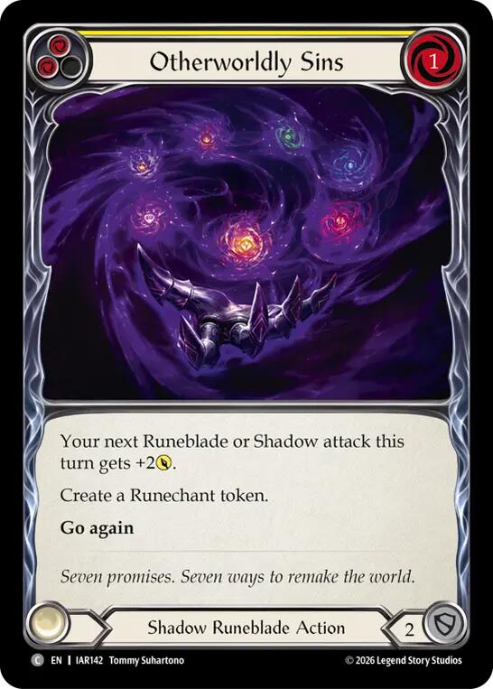 Otherworldly Sins (Yellow) [IAR142] (Usurp the Shadow Throne)