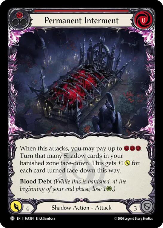 Permanent Interment (Red) [IAR191] (Usurp the Shadow Throne)