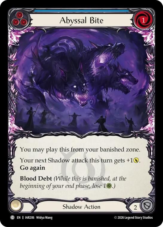 Abyssal Bite [IAR206] (Usurp the Shadow Throne)  Rainbow Foil