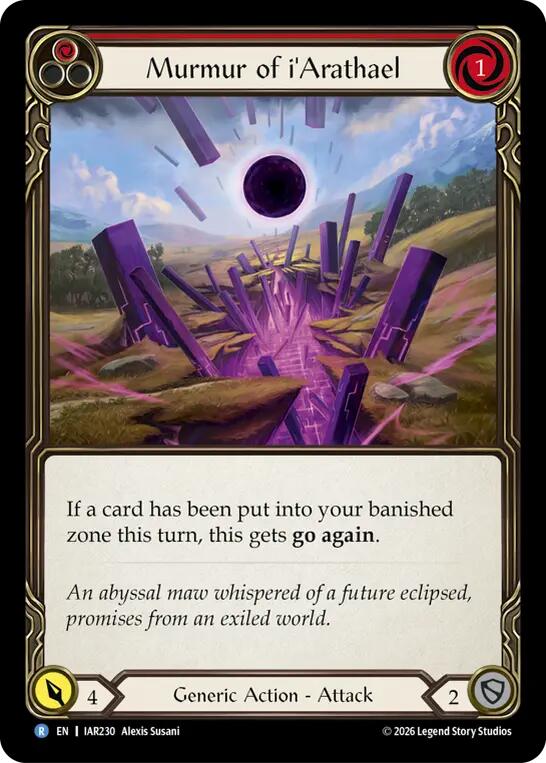 Murmur of i'Arathael [IAR230] (Usurp the Shadow Throne)  Rainbow Foil