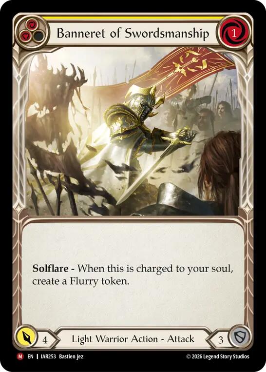 Banneret of Swordsmanship [IAR253] (Usurp the Shadow Throne)  Rainbow Foil
