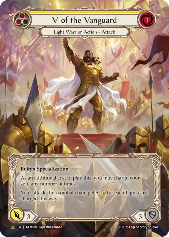 V of the Vanguard (Marvel Cold Foil) [GEM189] (GEM Pack 6)  Cold Foil