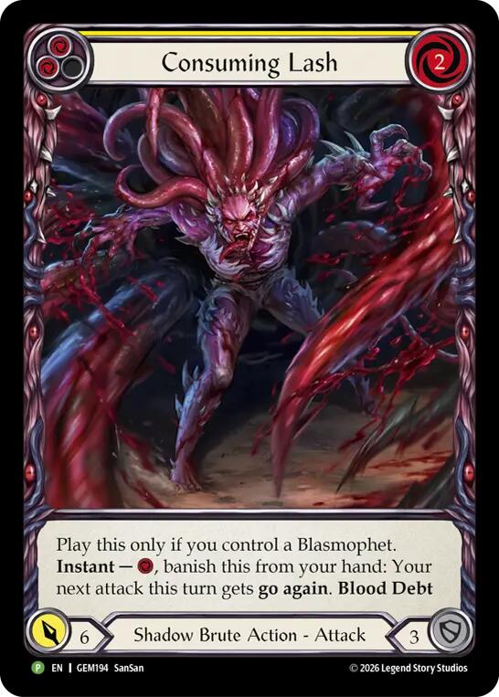 Consuming Lash [GEM194] (GEM Pack 6)  Rainbow Foil