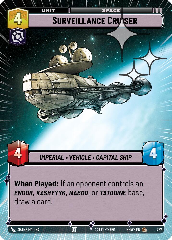 Surveillance Cruiser (757) (Hyperspace Foil) (757) [Homeworlds]