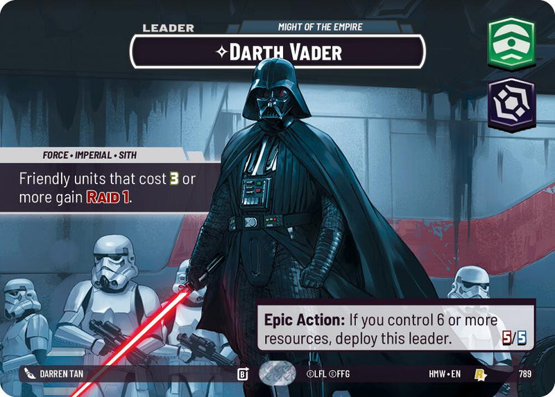 Darth Vader - Might of the Empire (789) (Showcase) (789) [Homeworlds]