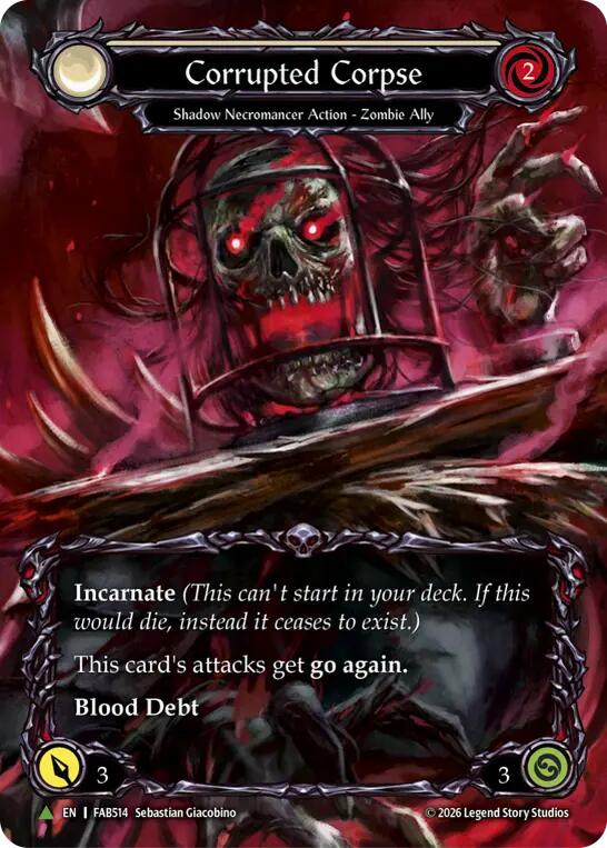Corrupted Corpse (E) (Marvel) [FAB514] (Promo)  Cold Foil